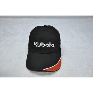 Kubota Hat Cap Strap Back Black Orange Embroidered 40th Anniversary Mens Tractor